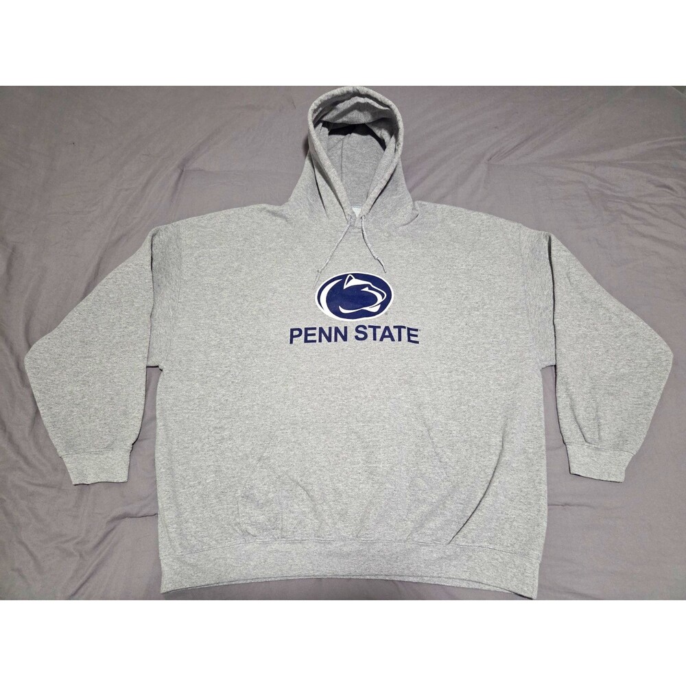 Penn State Nittany Lions Hoodie Sweatshirt Gray Pullover Unisex College PSU XL